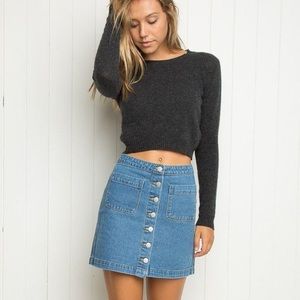 BRANDY MELVILLE button down denim skirt